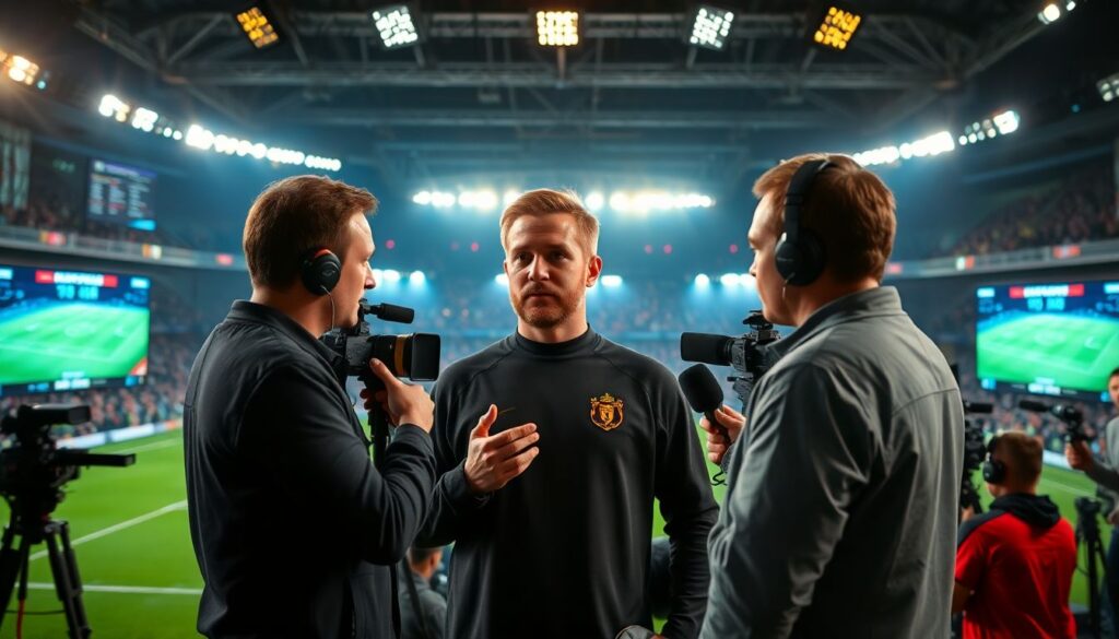 Интервью после матча: оригинальные вопросы к капитанам - иллюстрация