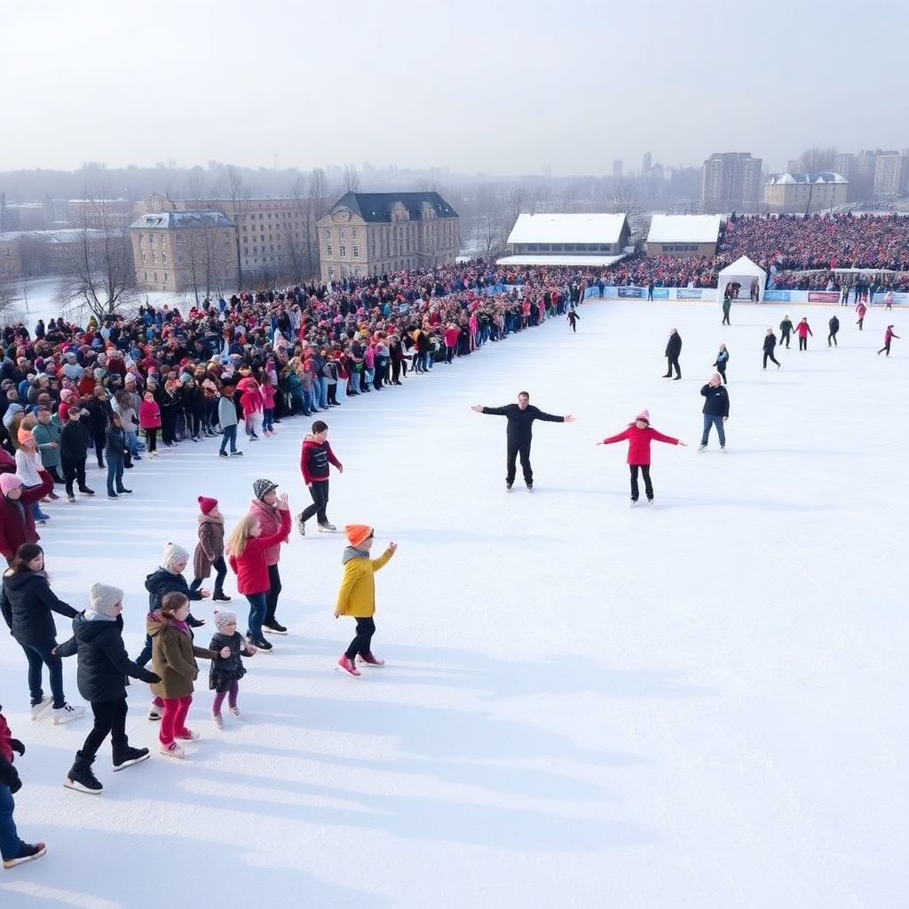 Мировой рекорд на льду: массовый мастер‑класс по фигурному катанию в Лужниках