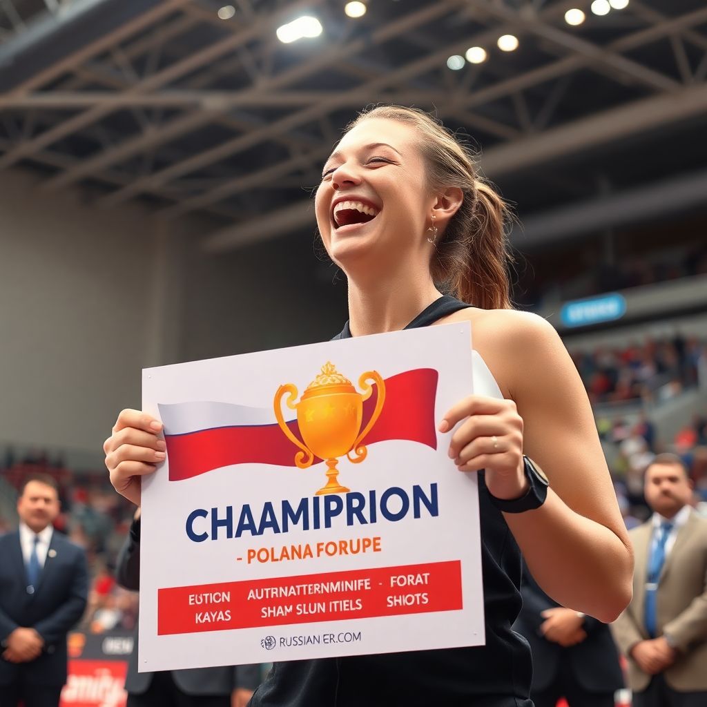 Полина Кнороз высмеяла ВФЛА за нелепую афишу к первенству России от ИИ